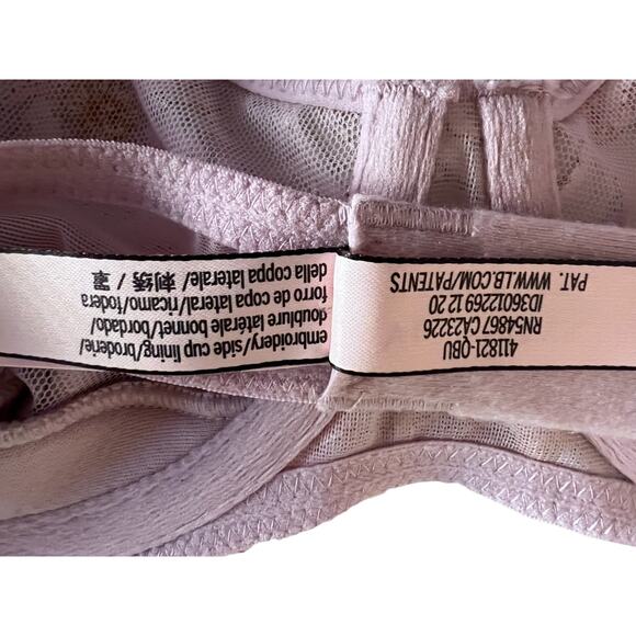 Victoria's Secret Bra Dream Angel Lavender Embroidered Floral Lace Size 32D - Picture 10 of 12